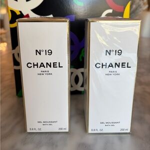 CHANEL N°19 Luxurious Gel Moussant Set of two 6.8 oz New